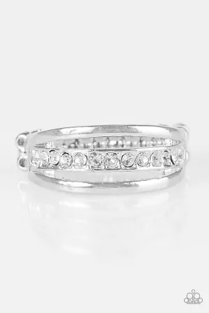 Paparazzi Ring ~ Desperately CHIC-ing Attention - White