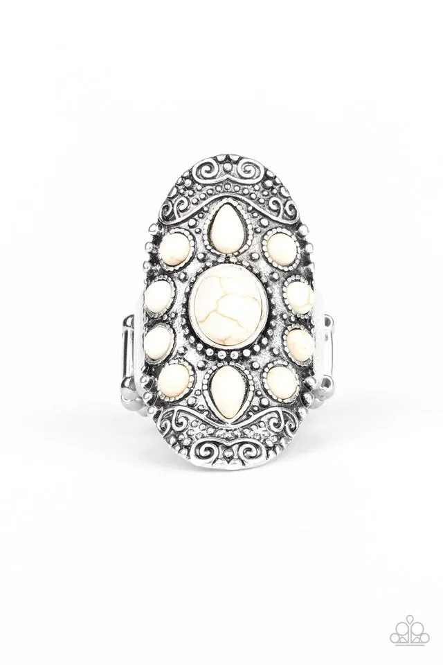 Paparazzi Ring ~ Stone Sunrise - White