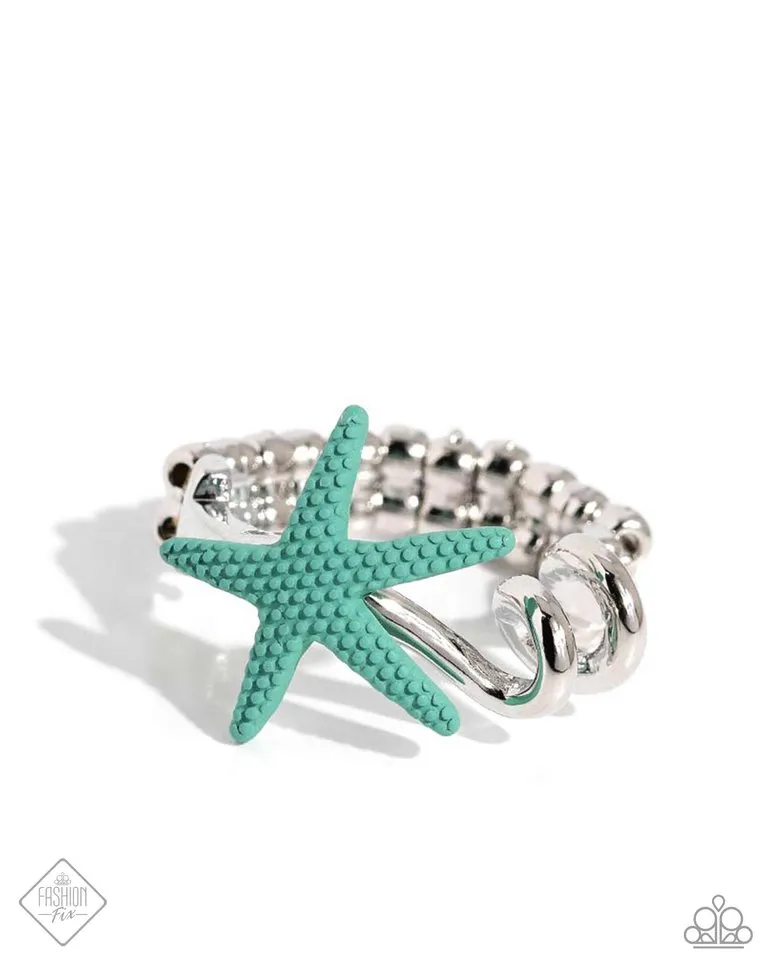 Paparazzi Ring ~ Wish Upon A STARFISH - Blue