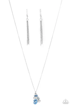 Paparazzi Time To Be Timeless Blue Short Necklace