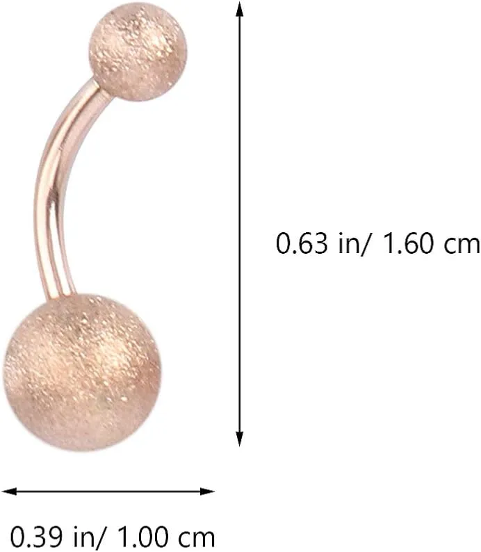 PartyKindom Stylish Belly Button Rings Zircon Navel Jewelry for Comfortable Piercing for Summer Outfits and