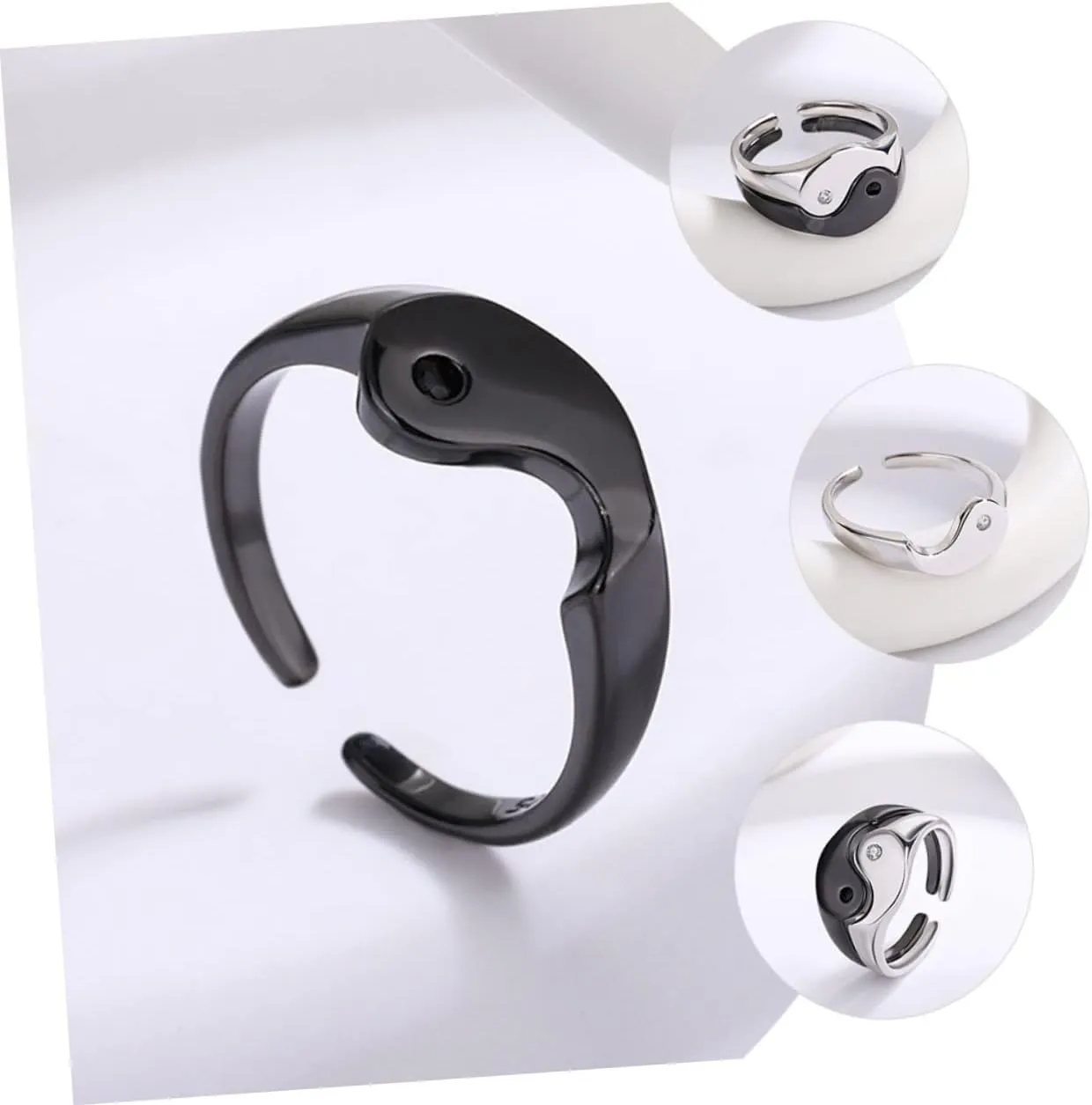 PartyKindom Tai Chi Ring Rings Gold The Women Silver Suits Personalized Finger Ring Finger Rings Matching Rings