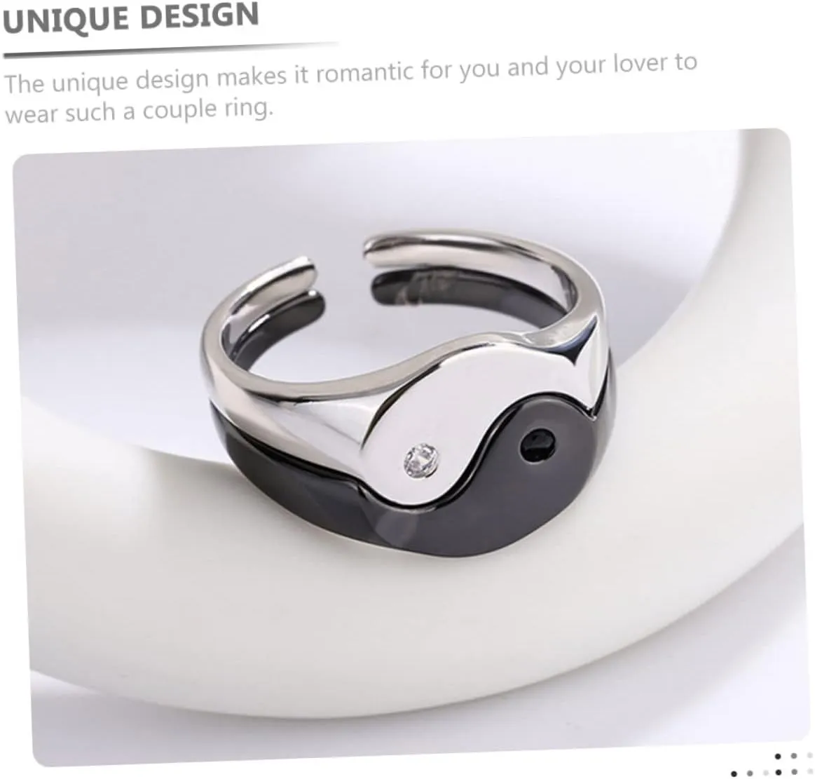 PartyKindom Tai Chi Ring Rings Gold The Women Silver Suits Personalized Finger Ring Finger Rings Matching Rings