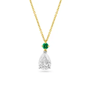Pear Shape Brilliant Diamond Necklace