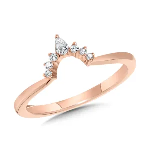 Pear-Tipped Arch-Shaped Chevron Band