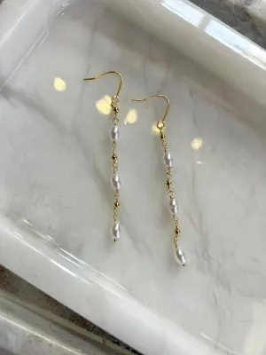 Pearl Dangle Drop Earrings