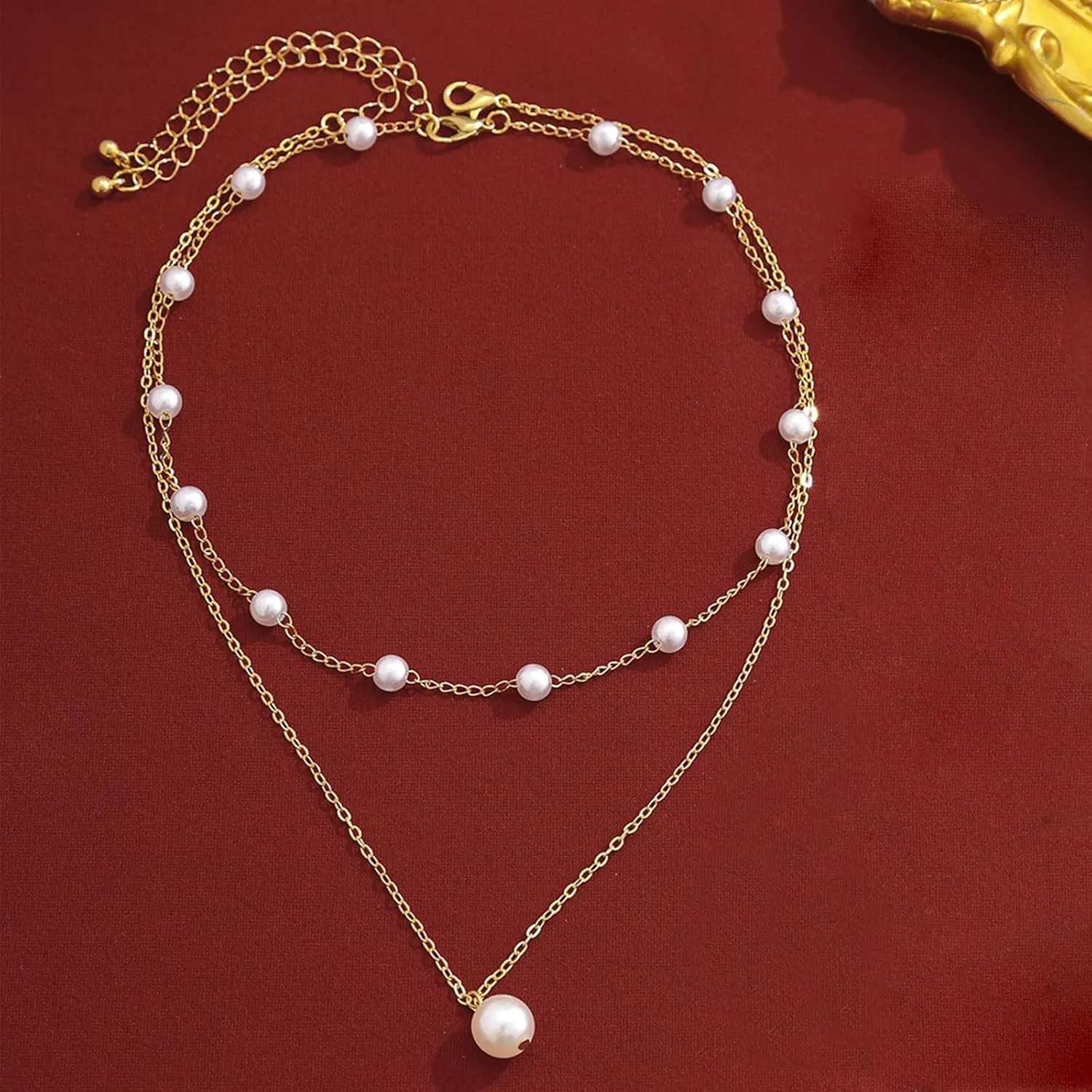 Pearls Necklaces for Women Dainty Pearl Necklace Gold and Pearl Necklace for Women Trendy 2025