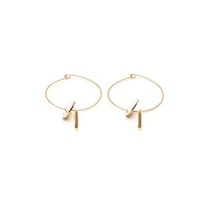 Pendant Hoop Earrings