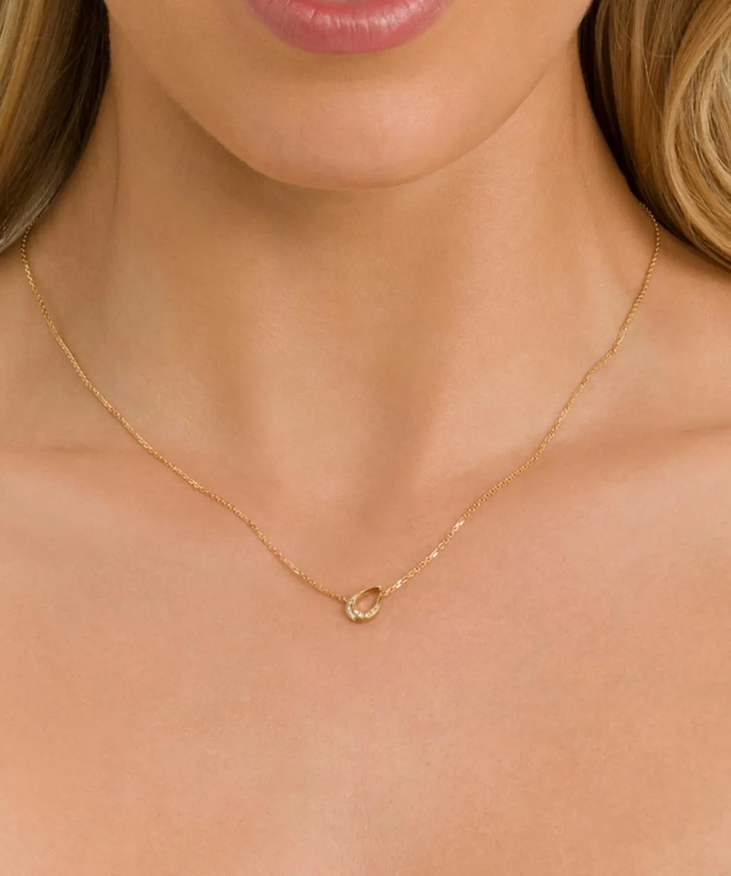 Pera Giro Diamond Necklace, Yellow Gold
