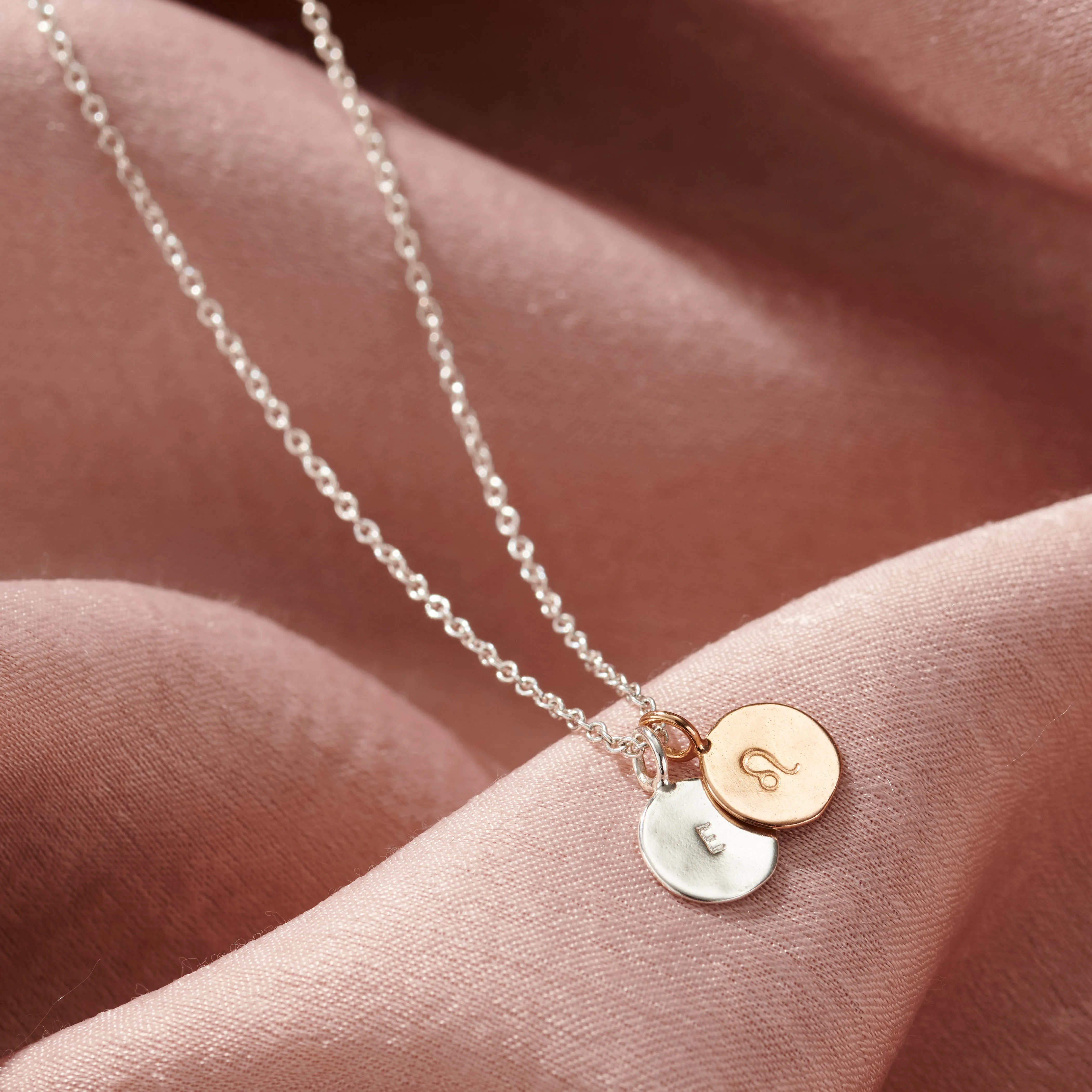Personalised Leo Zodiac Charm Necklace