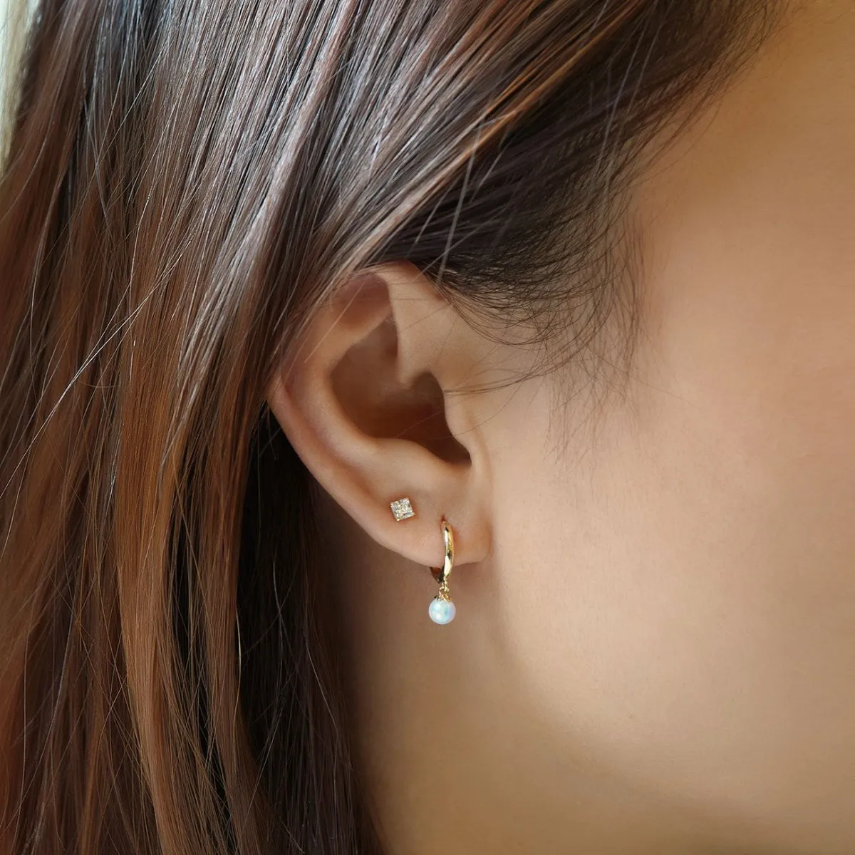 Princess Cut Studs