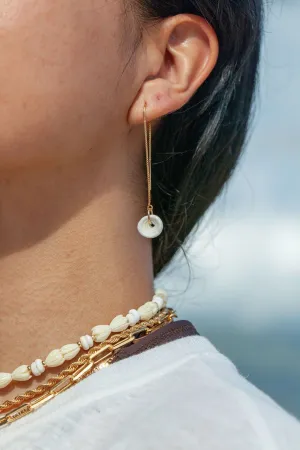 Puka Shell Threader Earrings - Auali'i