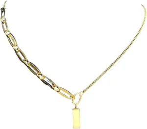 Punk Geometry Pendant Necklace For Women Stainless Steel Gold Color Choker Necklaces Jewelry Collar Acero Inoxidable PTPNU03558