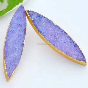 Purple Natural Stone Stud