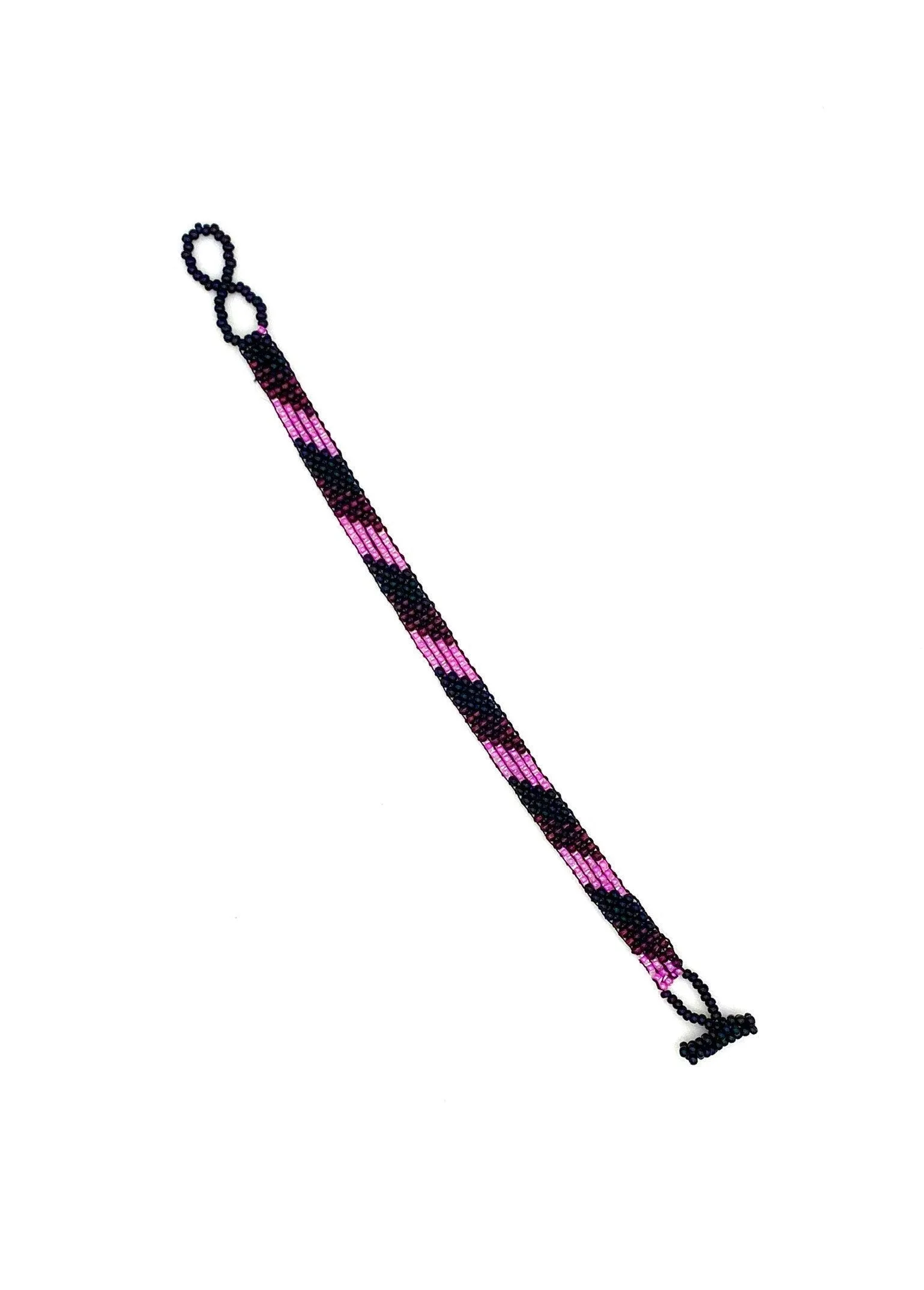 Purple/Pink Skinny Boho Bracelet
