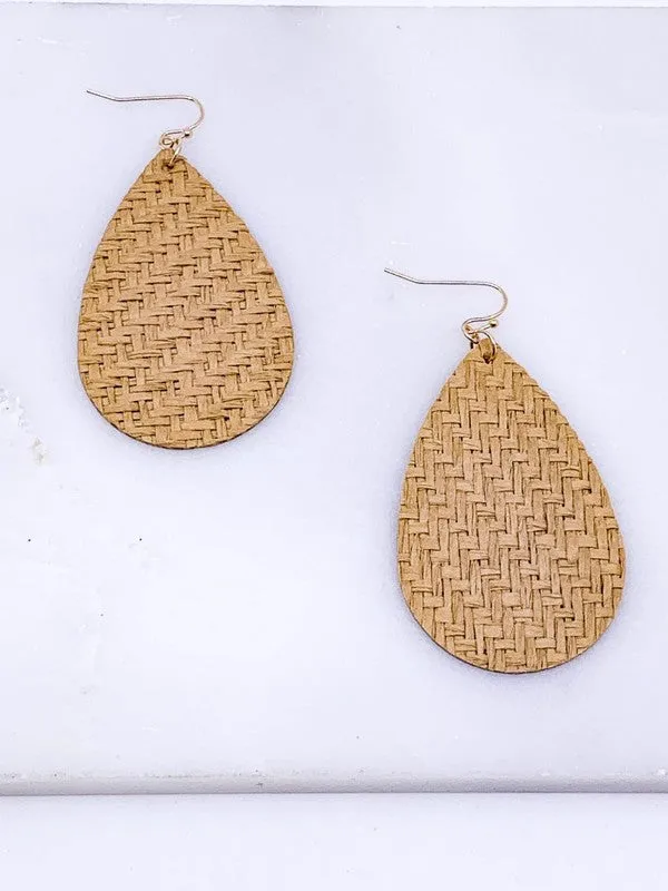 Rattan Drop Earrings