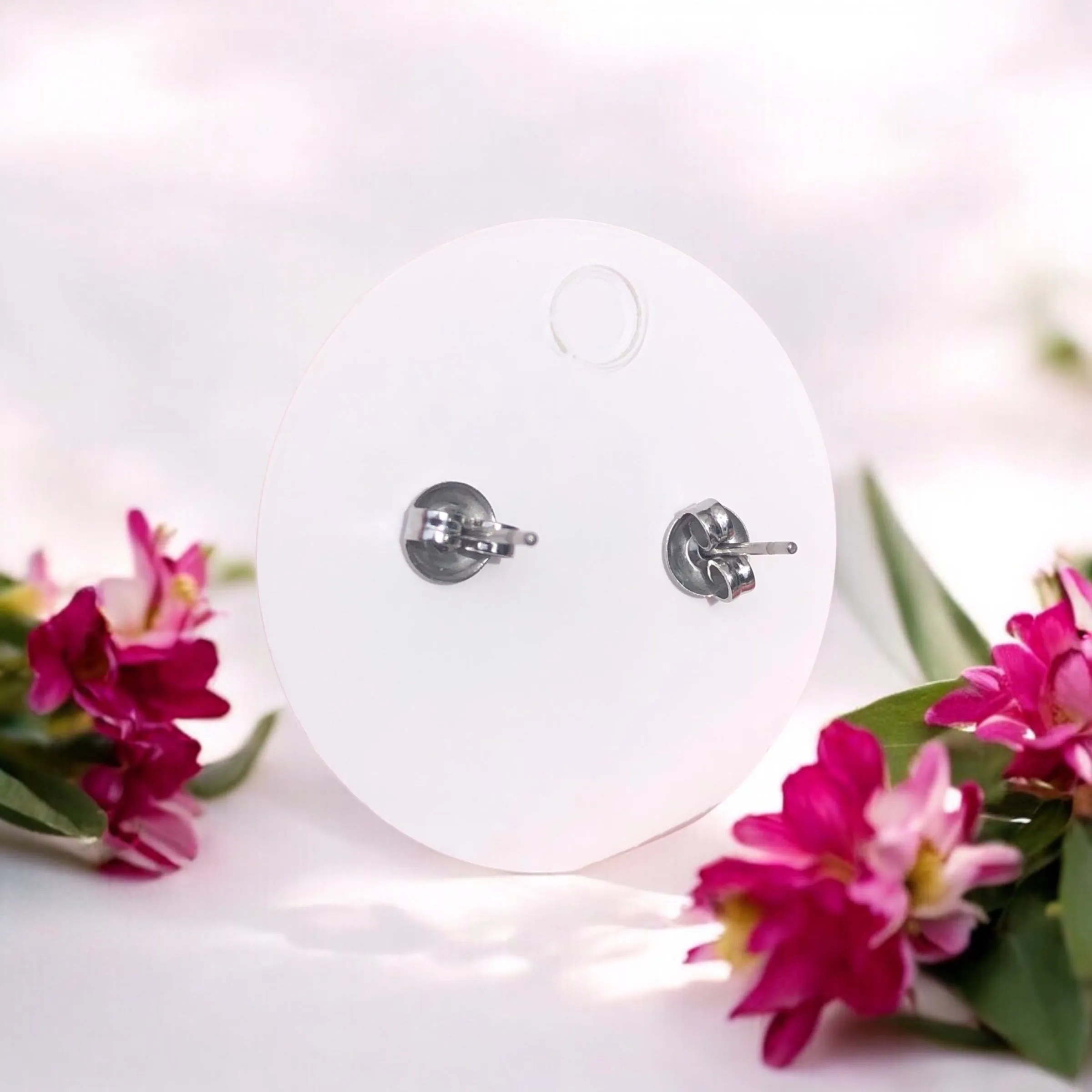 Real Amethyst Elegance Studs