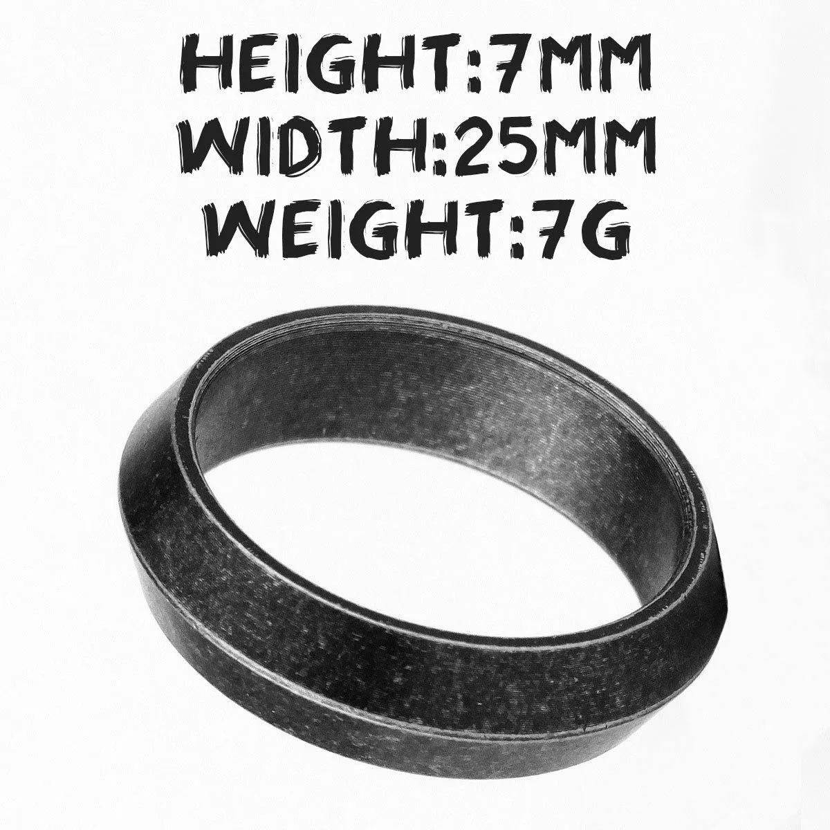 Retro Old Black Triangle Stainless Steel Mens Ring