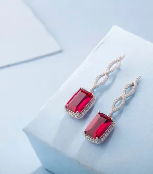 Rose Magic Earrings (Silver)