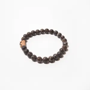 Round Stone Bracelet - Mocha