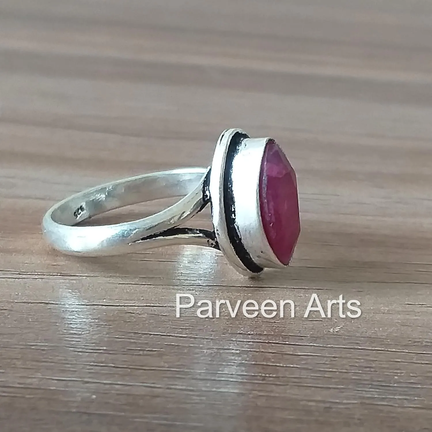 Ruby Ring 925 Sterling Silver Statement Ring For Women Dainty Love Rings Engagement Ring, Gypsy Style, Fine Jewelry Gemstone Halloween Promise Ring Gift For Her Handmade Rings (6)