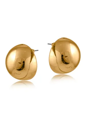 Sam Dome Stud Earrings in Gold