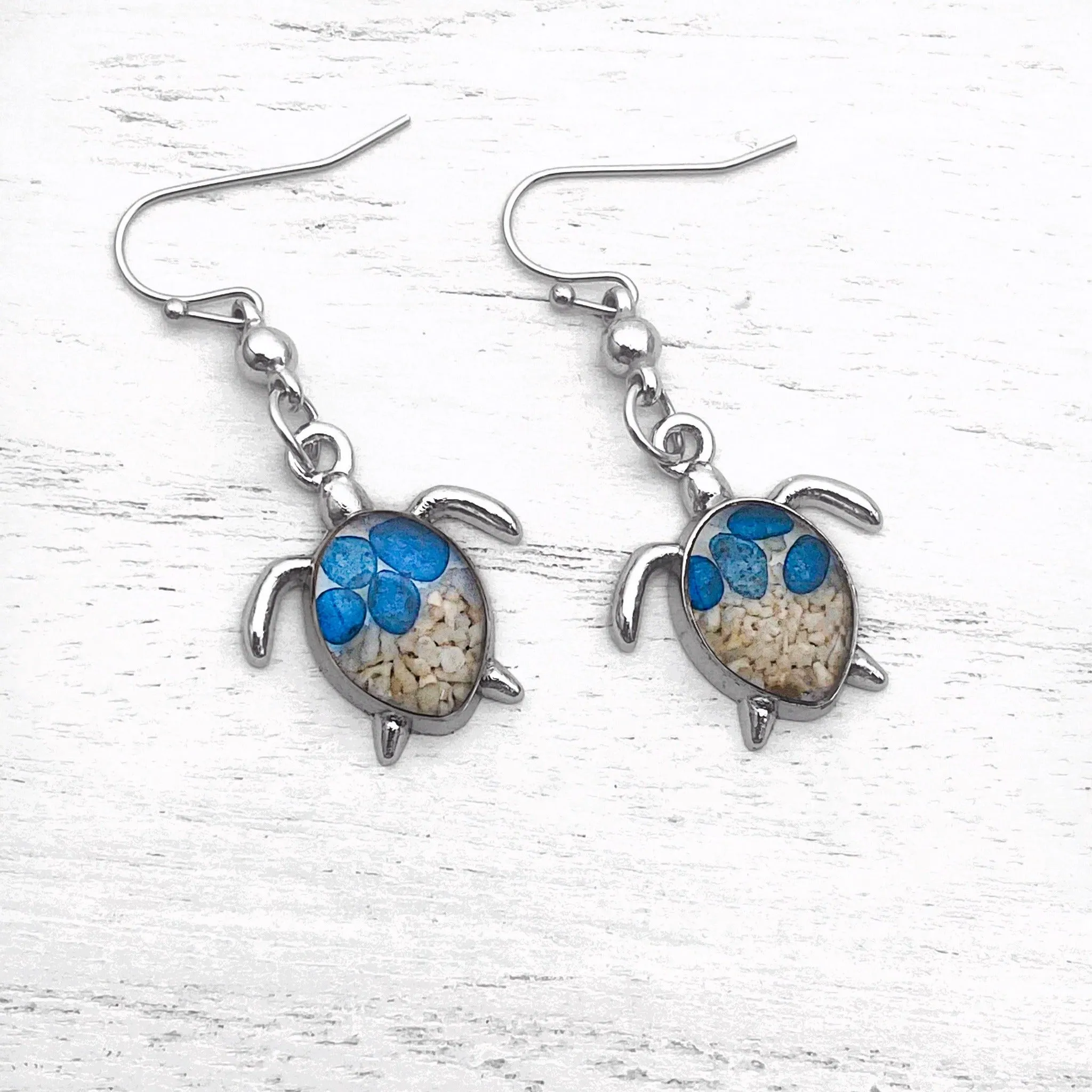 Sand Sea Turtle Earrings