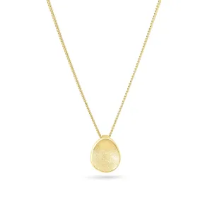 Sea Buttons Gold Pendant