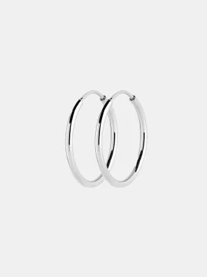 Senorita Timeless Hoops Silver - 25mm