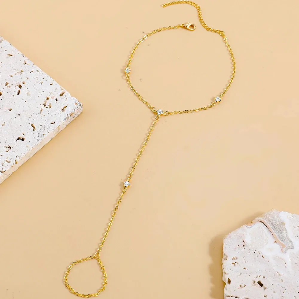 Shiny Crystal Anklet