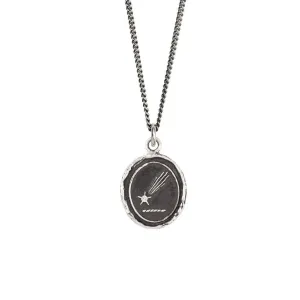 Shooting Star and Diamond Talisman Necklace