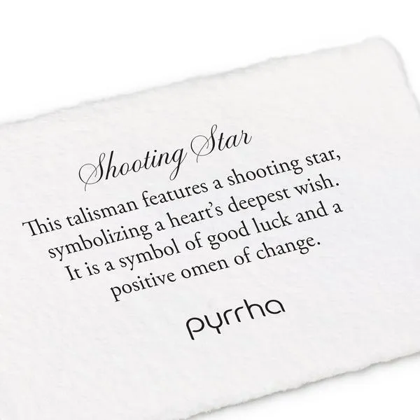 Shooting Star and Diamond Talisman Necklace