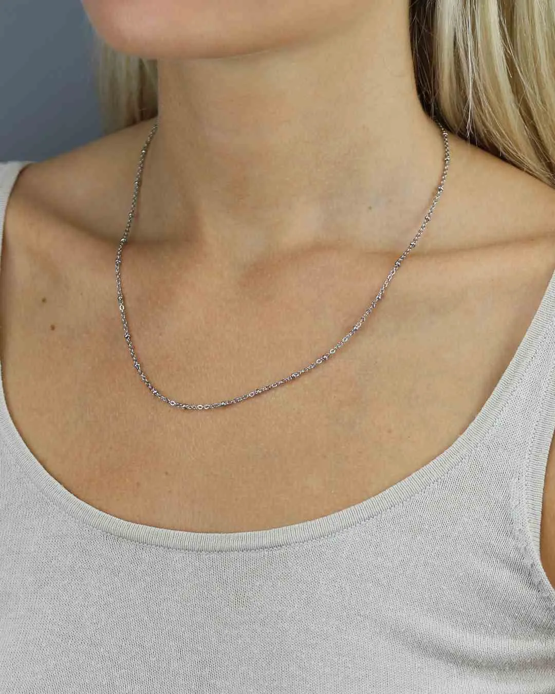 Short Ball Chain, Silver