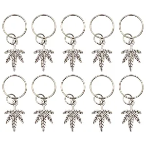 Silver Blaze It Hair Rings