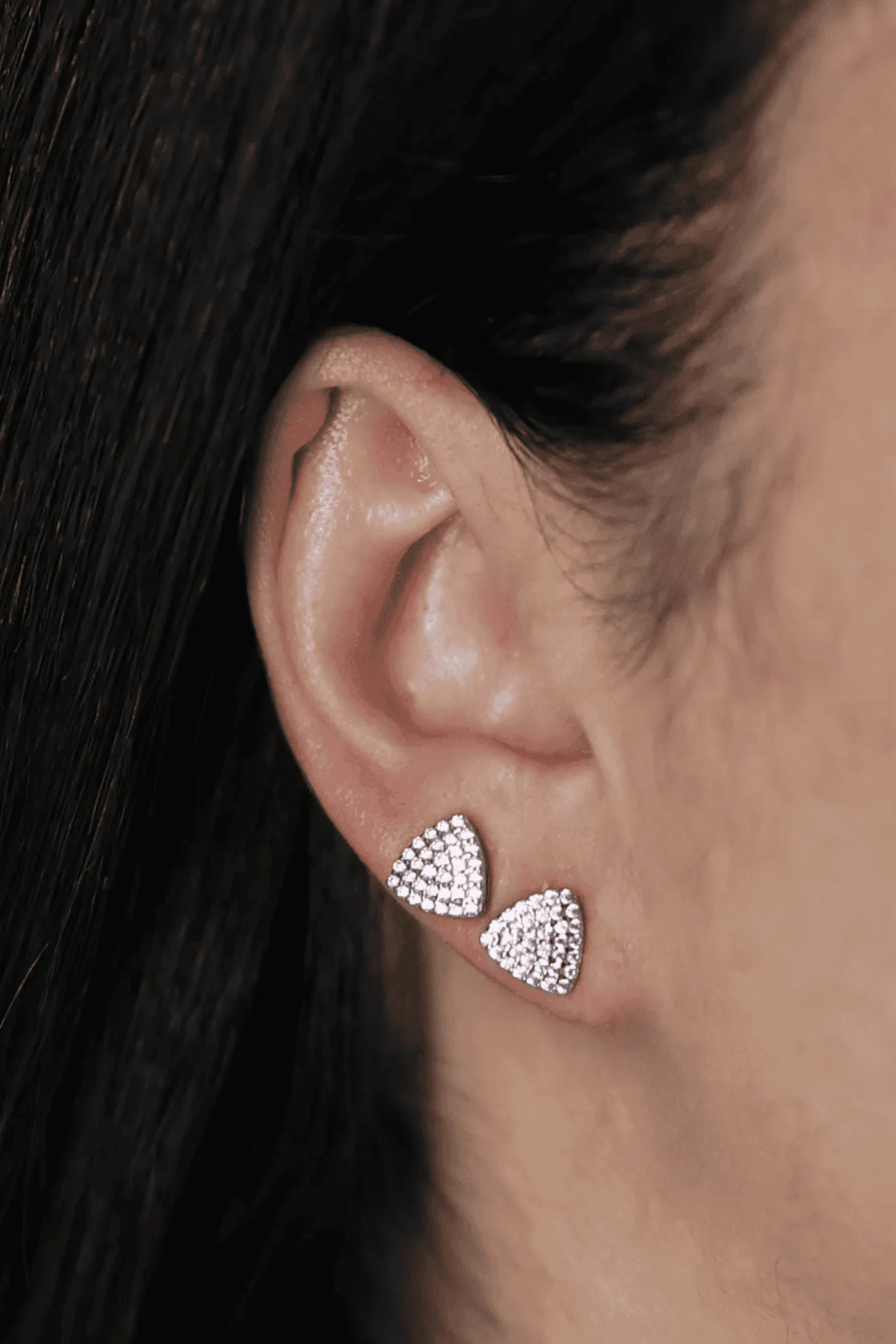 Silver Triangle Cubic Zirconia