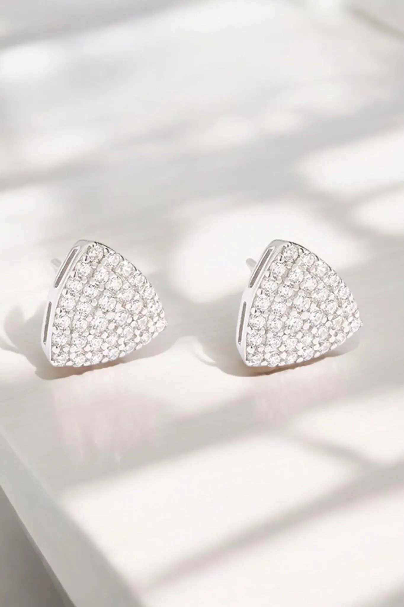 Silver Triangle Cubic Zirconia