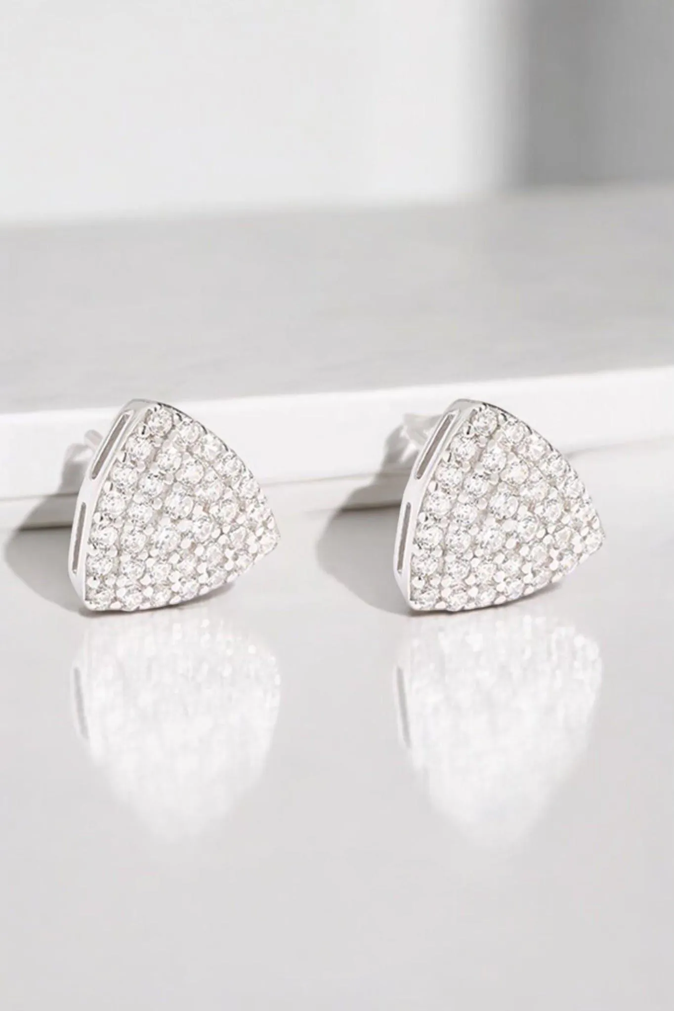 Silver Triangle Cubic Zirconia
