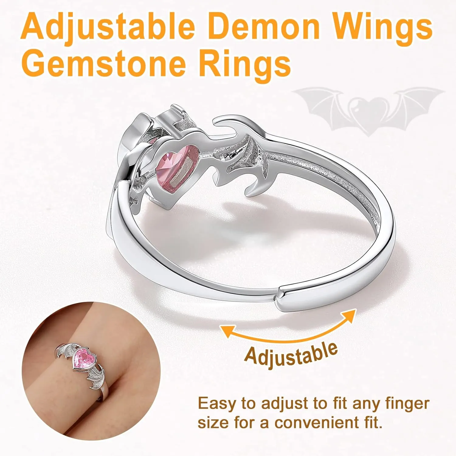 SILVERCUTE Wedding Band Rings S925 Sterling Silver Platinum Plated/18K Gold Plated Tarnish Resistant Open Ring,Birthstone Cubic Zirconia Fine Rings