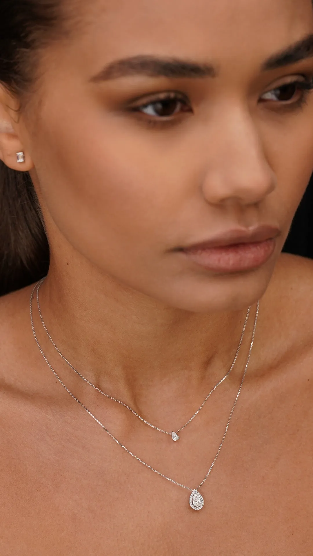 Simone Necklace 0.25ct 18K White Gold