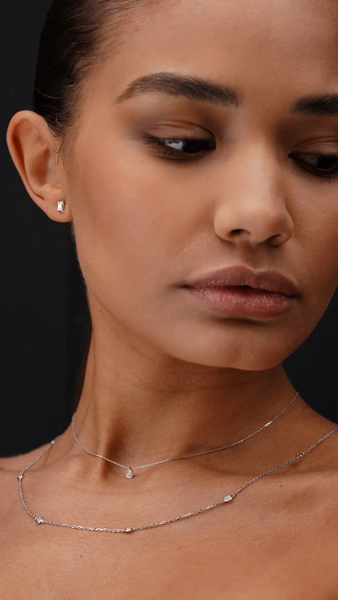 Simone Necklace 0.25ct 18K White Gold