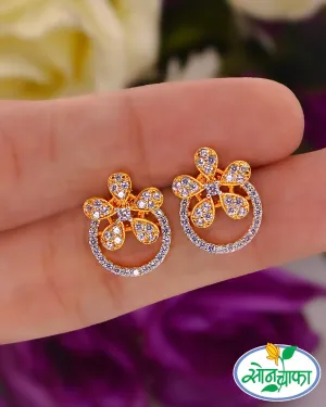 SLEEK GLIMMER DIAMOND EARRINGS