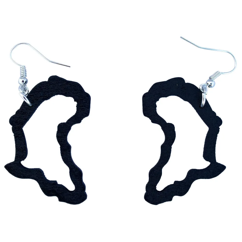 Small map of Africa earrings (3 designs) | African | Africa shaped | Natural hair | Afrocentric |