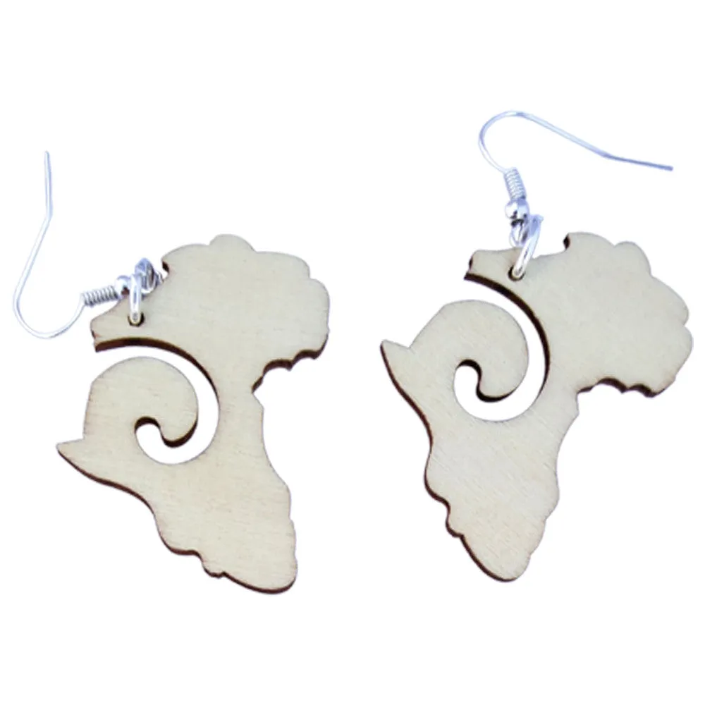 Small map of Africa earrings (3 designs) | African | Africa shaped | Natural hair | Afrocentric |