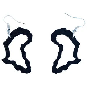 Small map of Africa earrings (3 designs) | African | Africa shaped | Natural hair | Afrocentric |