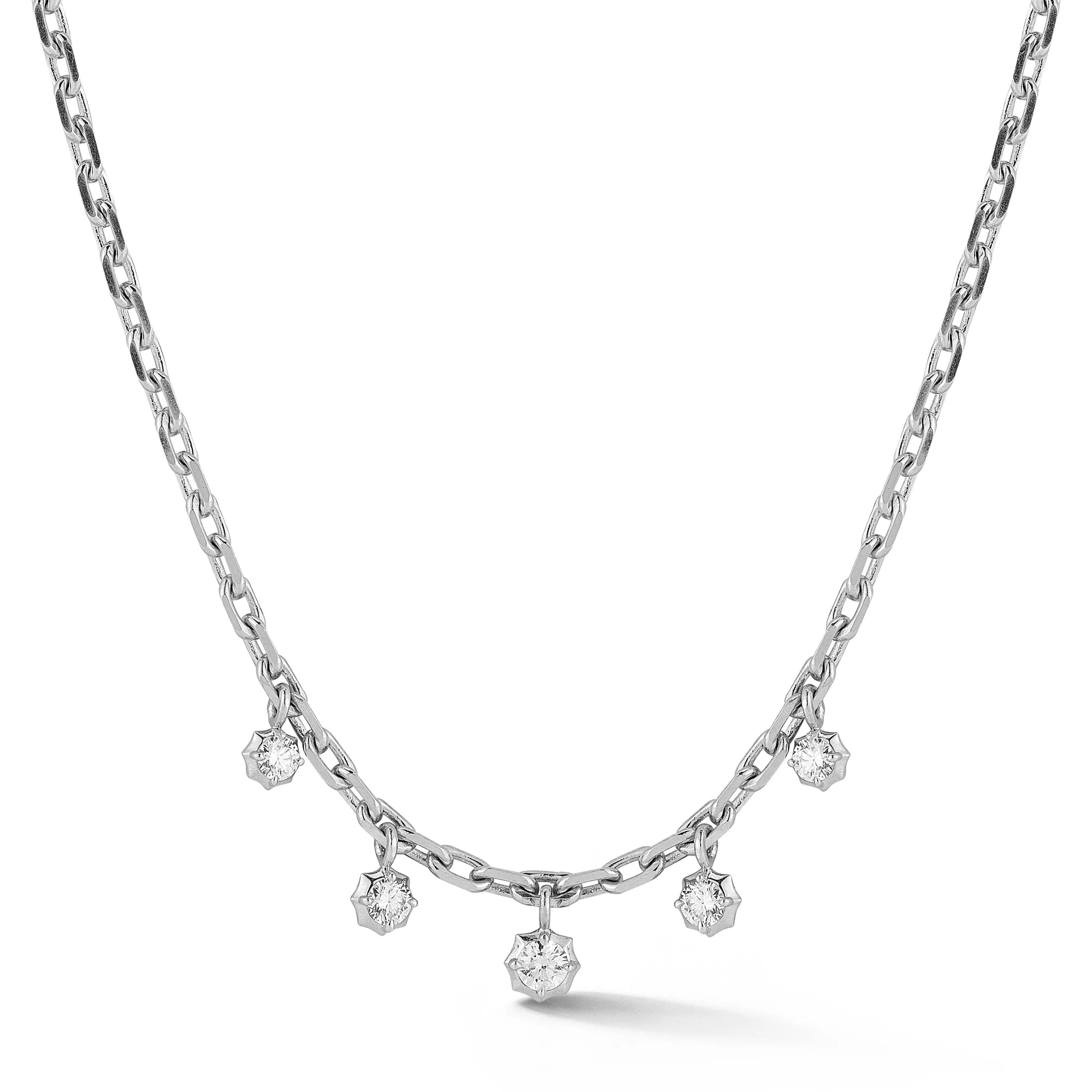 Small Sophisticate Hanging Diamond Necklace