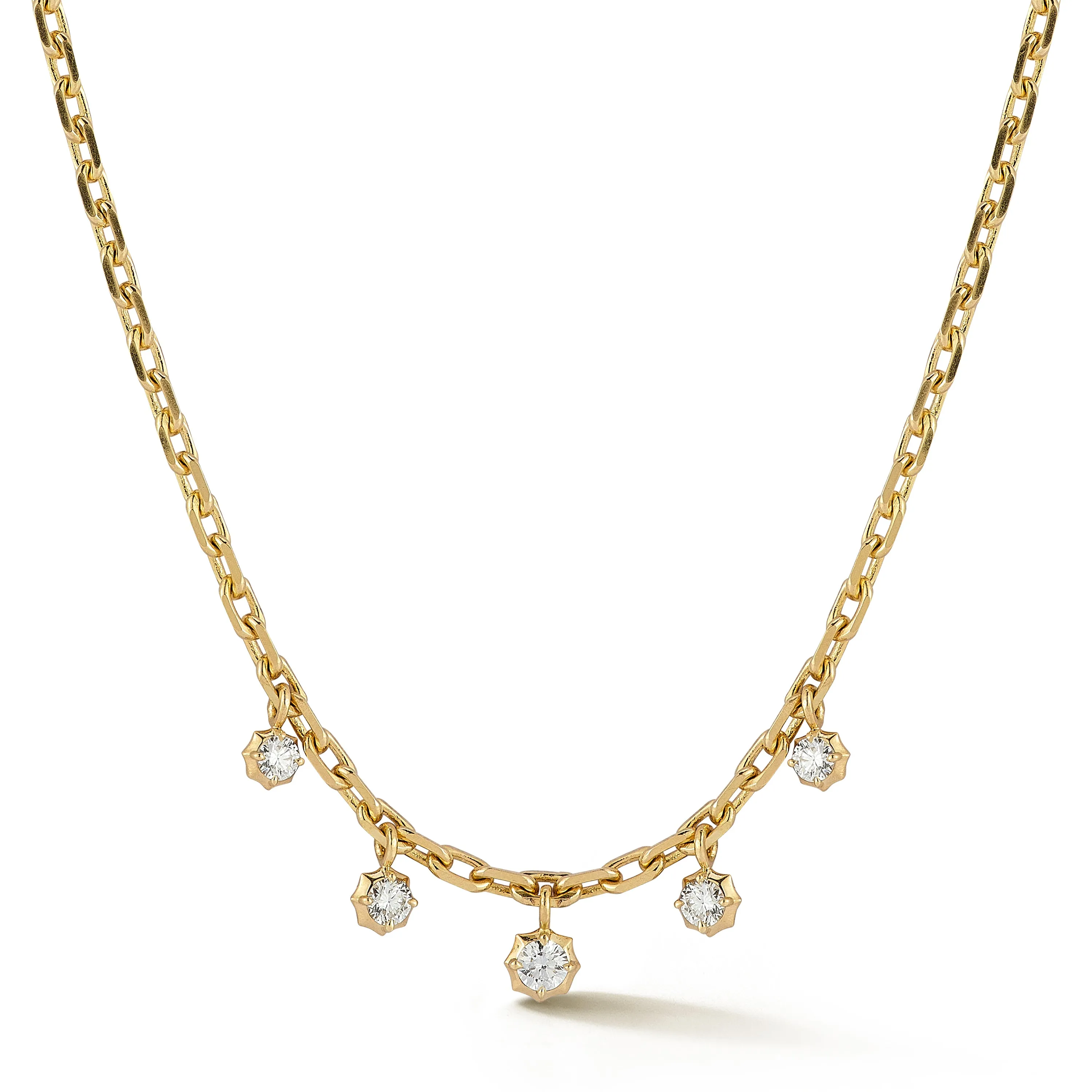 Small Sophisticate Hanging Diamond Necklace