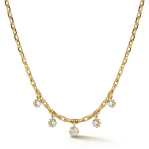 Small Sophisticate Hanging Diamond Necklace