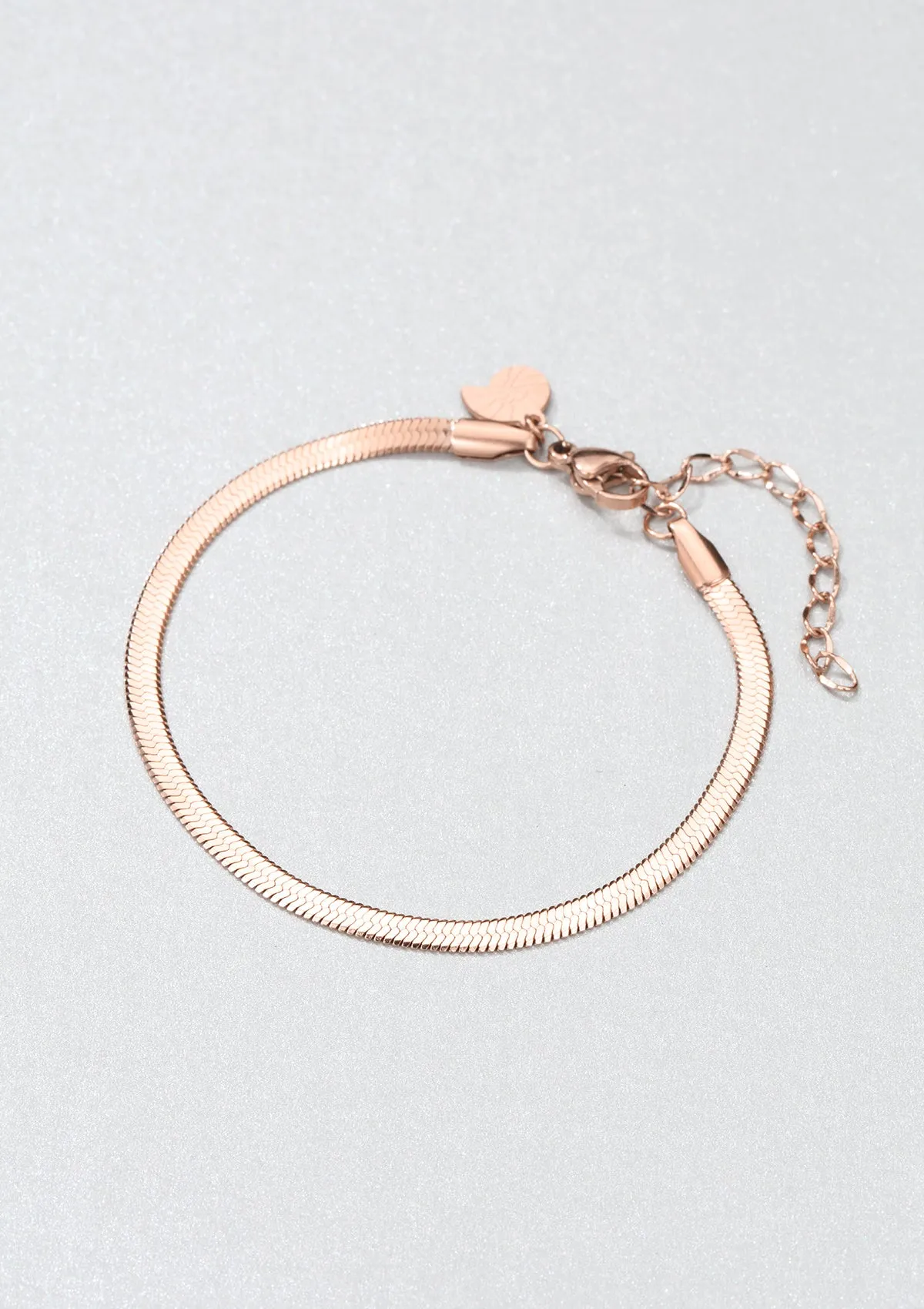 Snake Chain Bracelet Rose Gold
