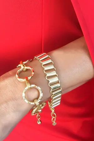 Soho Gold O-Chain Chunky Bracelet