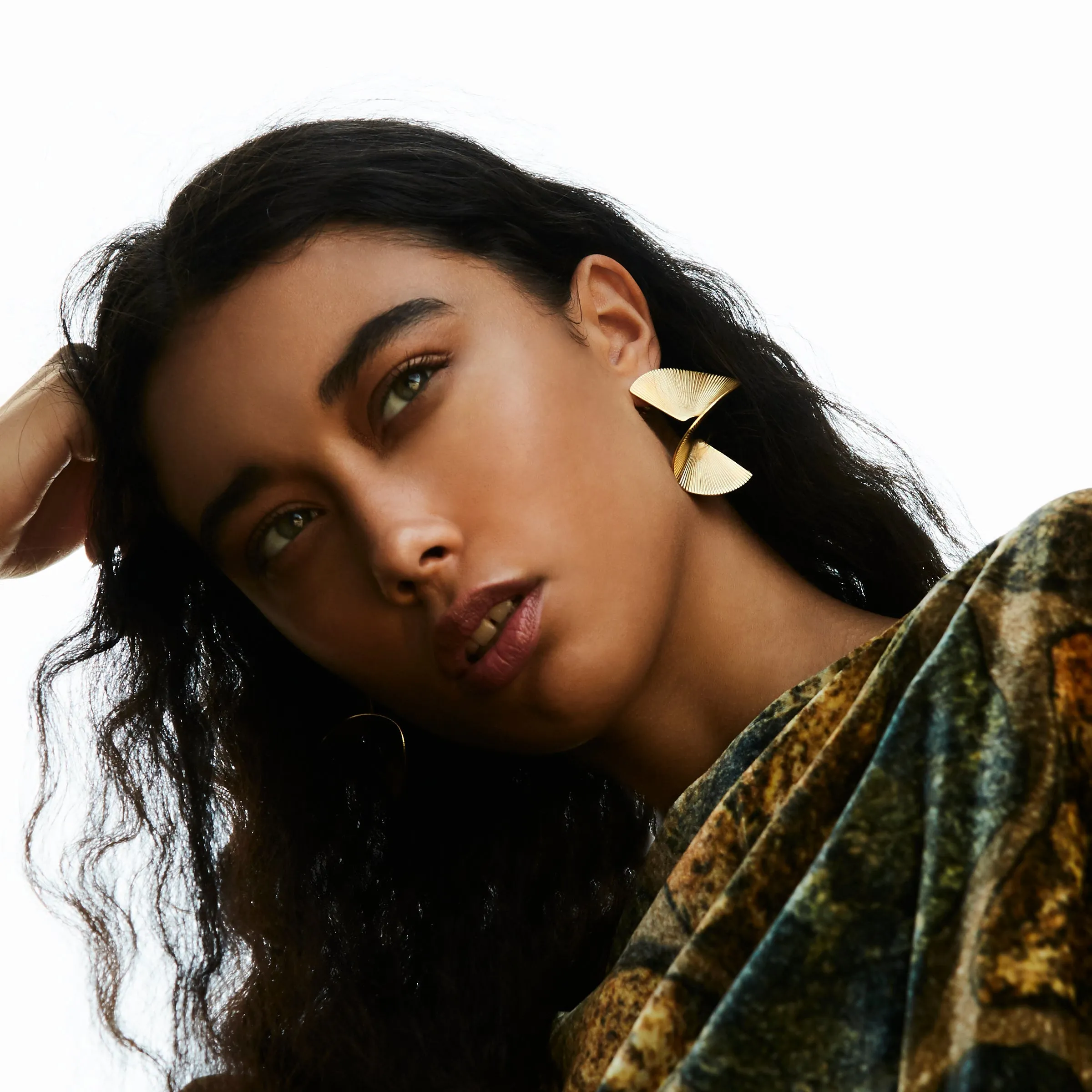 Solarwave Studs - Large - Gold